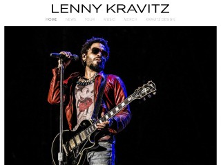 Screenshot sito: Lenny Kravitz
