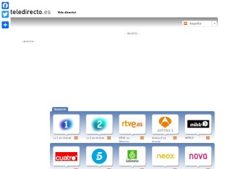 Screenshot sito: Teledirecto.es