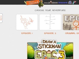 Screenshot sito: Draw a Stickman