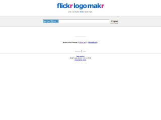 Screenshot sito: Flickr logo maker