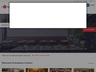 Screenshot sito: OpenTable.it
