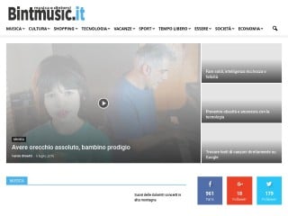 Screenshot sito: Bintmusic.it