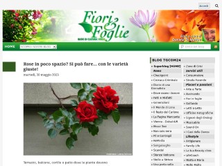 Screenshot sito: Fiori e Foglie