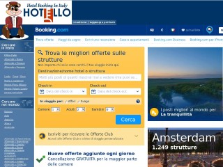 Screenshot sito: Hotello