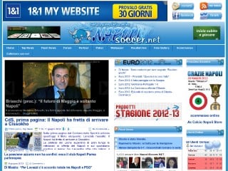 Screenshot sito: Napolisoccer.net