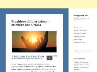 Screenshot sito: Preghiere.net