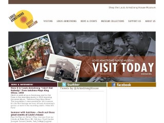 Screenshot sito: Louis Armstrong
