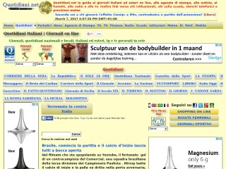 Screenshot sito: Quotidiani.net