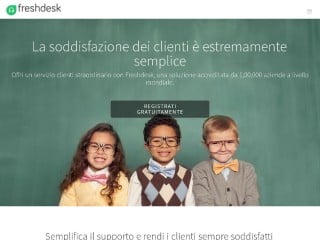 Screenshot sito: Freshdesk