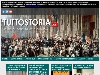 Screenshot sito: TuttoStoria.net