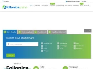 Screenshot sito: Follonica Online