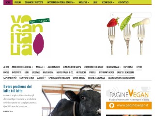 Screenshot sito: Vegan Italia