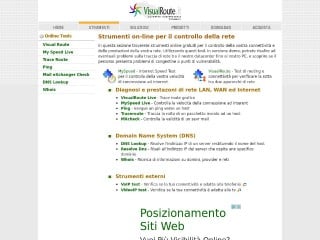 Screenshot sito: Visualroute.it