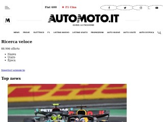 Screenshot sito: Automoto.it