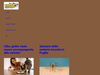 Screenshot sito: TuttoZampe