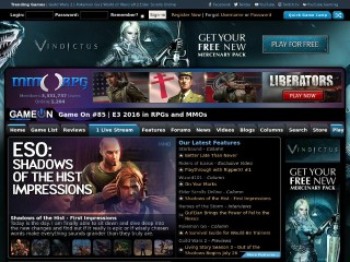 Screenshot sito: Mmorpg.com