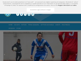 Screenshot sito: Brescia Femminile