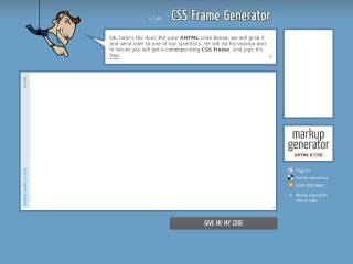 Screenshot sito: CSS Frame Generator