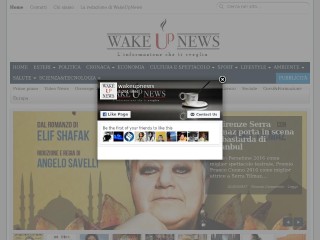 Screenshot sito: Wakeupnews.eu