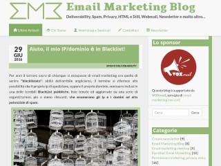 Screenshot sito: Email Marketing Blog