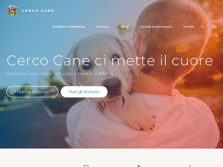 Screenshot sito: Cercocane.it