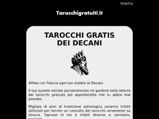 Screenshot sito: TarocchiGratuiti.it