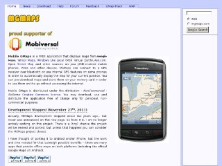 Screenshot sito: MGmaps