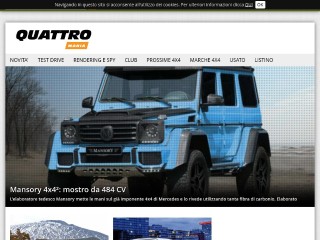 Screenshot sito: Quattromania.it