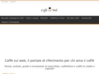 Screenshot sito: CaffeSulWeb.it