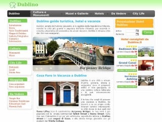 Screenshot sito: Dublino.it