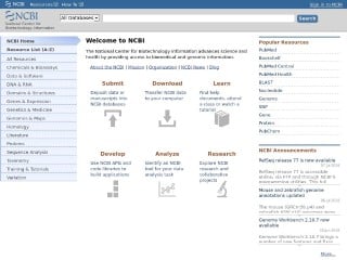 Screenshot sito: NCBI