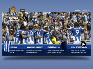 Screenshot sito: Real Sociedad