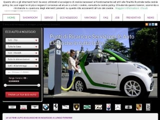 Screenshot sito: Green Mobility Rental