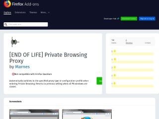 Screenshot sito: Private Browsing Proxy