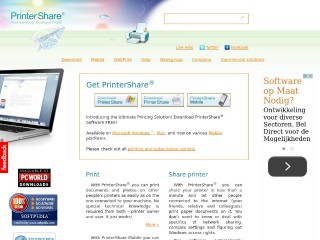 Screenshot sito: PrinterShare