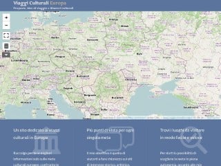 Screenshot sito: Viaggi Culturali Europa