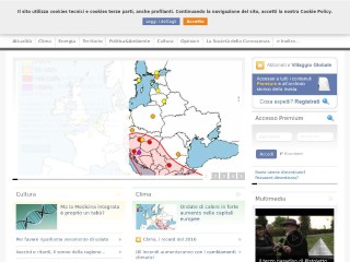 Screenshot sito: Villaggio Globale