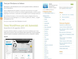 Screenshot sito: Temi Wordpress