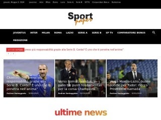 Screenshot sito: SportPaper.it