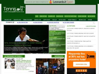 Screenshot sito: Tennis.it