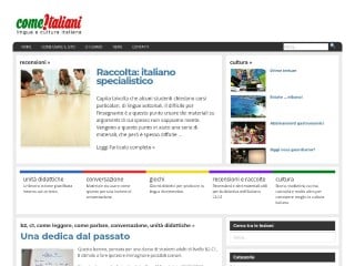 Screenshot sito: ComeItaliani