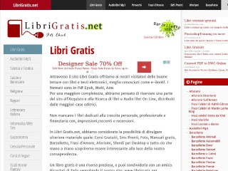 Screenshot sito: Librigratis.net