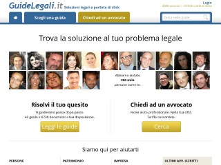Screenshot sito: Guide Legali