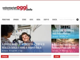 Screenshot sito: VolontariatOggi.info