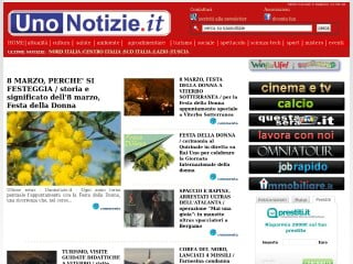 Screenshot sito: UnoNotizie.it