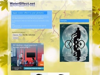 Screenshot sito: Watereffect