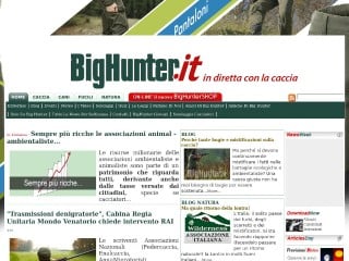 Screenshot sito: Bighunter.it