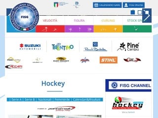 Screenshot sito: Hockey Fisg