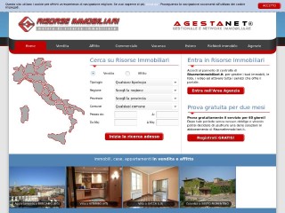 Screenshot sito: Risorse Immobiliari