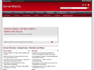 Screenshot sito: ServerWatch.com
